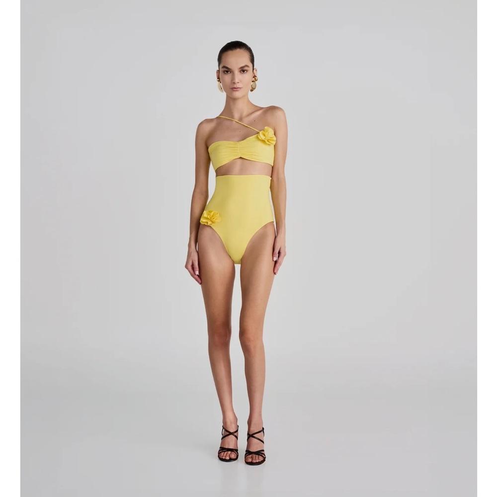 MAYGEL CORONEL CASTAÑO TWO PIECE BIKINI MIMOSA Yellow Women's Swimwear Set